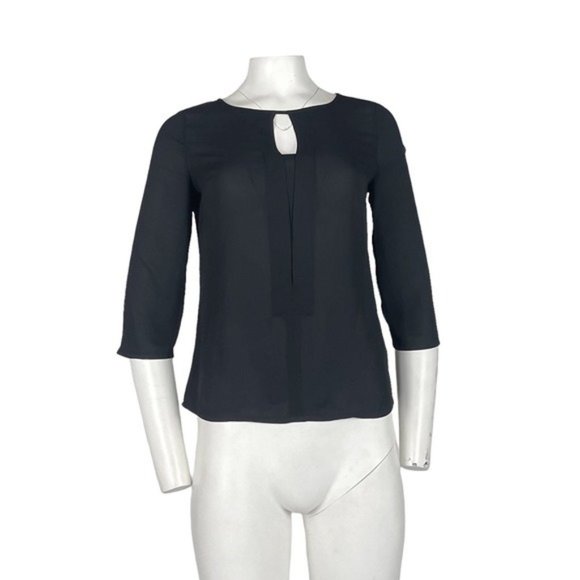 Express Sheer Blouse Black Size XS - Picture 1 of 3